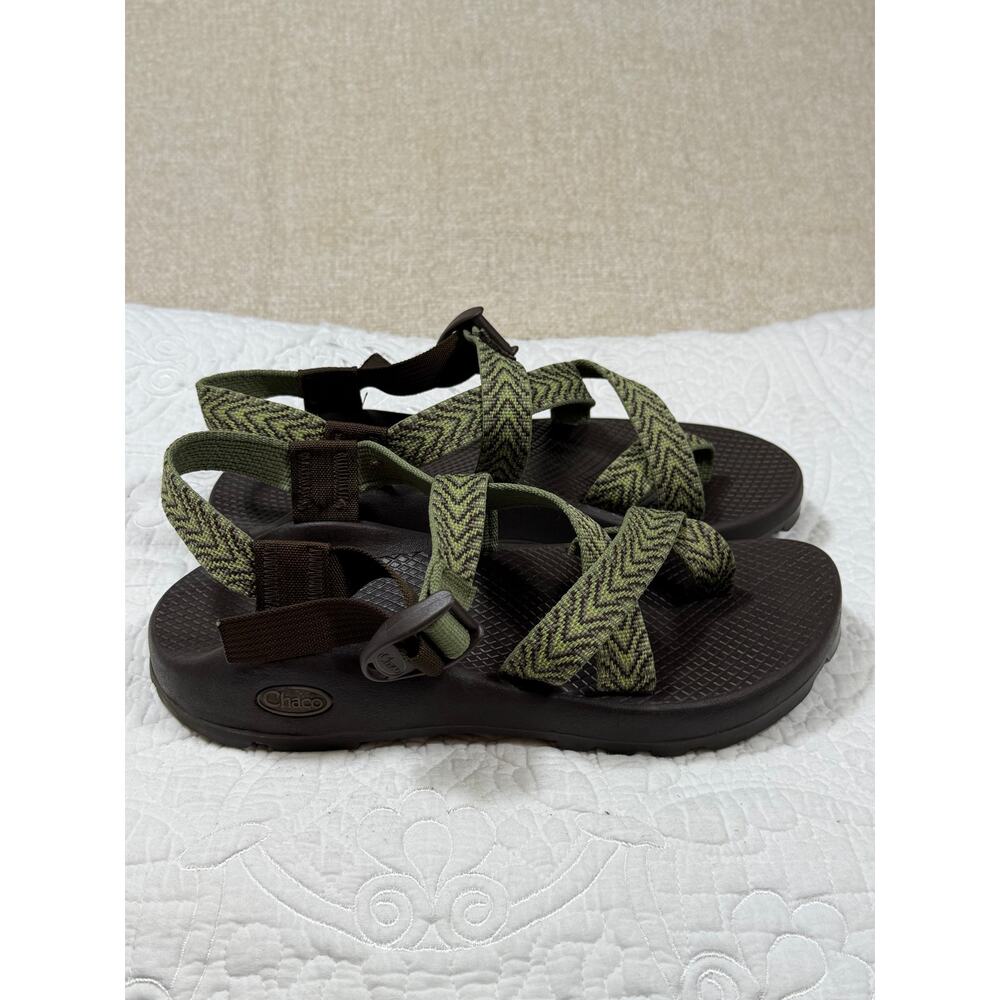 Chaco Womens Green/Brown 8 Z2 Yampa Chevron Hiking Sport Sandals Outdoor Comfort - Picture 9 of 11
